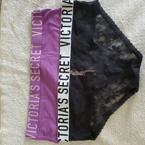 Victoria's Secret Hiphugger  panties, size Large, New with Tags
